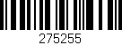 Código de barras (EAN, GTIN, SKU, ISBN): '275255'