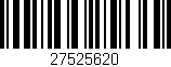Código de barras (EAN, GTIN, SKU, ISBN): '27525620'