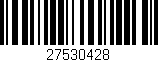 Código de barras (EAN, GTIN, SKU, ISBN): '27530428'