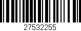 Código de barras (EAN, GTIN, SKU, ISBN): '27532255'