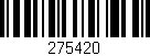 Código de barras (EAN, GTIN, SKU, ISBN): '275420'