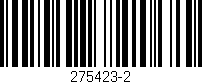 Código de barras (EAN, GTIN, SKU, ISBN): '275423-2'