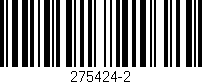 Código de barras (EAN, GTIN, SKU, ISBN): '275424-2'