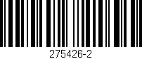 Código de barras (EAN, GTIN, SKU, ISBN): '275426-2'