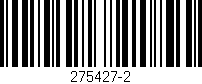 Código de barras (EAN, GTIN, SKU, ISBN): '275427-2'