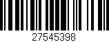 Código de barras (EAN, GTIN, SKU, ISBN): '27545398'