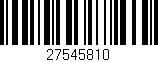 Código de barras (EAN, GTIN, SKU, ISBN): '27545810'
