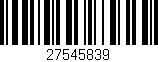 Código de barras (EAN, GTIN, SKU, ISBN): '27545839'