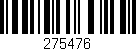 Código de barras (EAN, GTIN, SKU, ISBN): '275476'