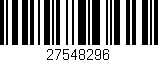 Código de barras (EAN, GTIN, SKU, ISBN): '27548296'