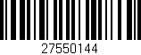 Código de barras (EAN, GTIN, SKU, ISBN): '27550144'