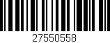 Código de barras (EAN, GTIN, SKU, ISBN): '27550558'