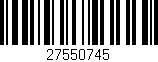 Código de barras (EAN, GTIN, SKU, ISBN): '27550745'