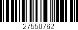 Código de barras (EAN, GTIN, SKU, ISBN): '27550762'