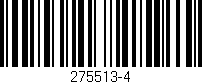 Código de barras (EAN, GTIN, SKU, ISBN): '275513-4'
