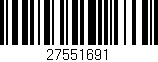 Código de barras (EAN, GTIN, SKU, ISBN): '27551691'