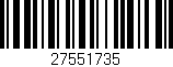 Código de barras (EAN, GTIN, SKU, ISBN): '27551735'