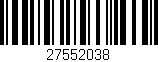 Código de barras (EAN, GTIN, SKU, ISBN): '27552038'