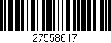 Código de barras (EAN, GTIN, SKU, ISBN): '27558617'