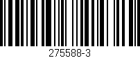 Código de barras (EAN, GTIN, SKU, ISBN): '275588-3'