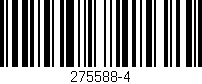 Código de barras (EAN, GTIN, SKU, ISBN): '275588-4'