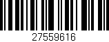 Código de barras (EAN, GTIN, SKU, ISBN): '27559616'