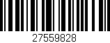 Código de barras (EAN, GTIN, SKU, ISBN): '27559828'