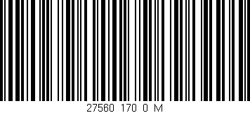 Código de barras (EAN, GTIN, SKU, ISBN): '27560_170_0_M'