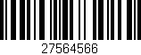 Código de barras (EAN, GTIN, SKU, ISBN): '27564566'