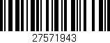Código de barras (EAN, GTIN, SKU, ISBN): '27571943'