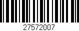 Código de barras (EAN, GTIN, SKU, ISBN): '27572007'