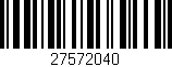 Código de barras (EAN, GTIN, SKU, ISBN): '27572040'