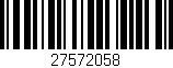 Código de barras (EAN, GTIN, SKU, ISBN): '27572058'
