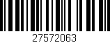 Código de barras (EAN, GTIN, SKU, ISBN): '27572063'
