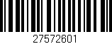Código de barras (EAN, GTIN, SKU, ISBN): '27572601'