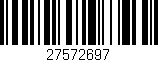 Código de barras (EAN, GTIN, SKU, ISBN): '27572697'