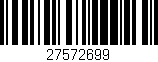 Código de barras (EAN, GTIN, SKU, ISBN): '27572699'
