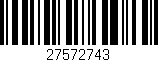Código de barras (EAN, GTIN, SKU, ISBN): '27572743'