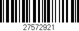 Código de barras (EAN, GTIN, SKU, ISBN): '27572921'