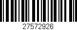 Código de barras (EAN, GTIN, SKU, ISBN): '27572926'