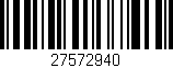 Código de barras (EAN, GTIN, SKU, ISBN): '27572940'