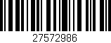 Código de barras (EAN, GTIN, SKU, ISBN): '27572986'
