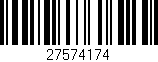 Código de barras (EAN, GTIN, SKU, ISBN): '27574174'