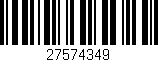Código de barras (EAN, GTIN, SKU, ISBN): '27574349'