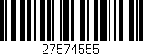 Código de barras (EAN, GTIN, SKU, ISBN): '27574555'