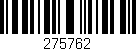 Código de barras (EAN, GTIN, SKU, ISBN): '275762'
