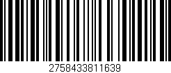 Código de barras (EAN, GTIN, SKU, ISBN): '2758433811639'