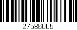 Código de barras (EAN, GTIN, SKU, ISBN): '27586005'