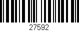Código de barras (EAN, GTIN, SKU, ISBN): '27592'