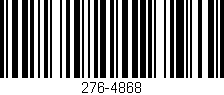 Código de barras (EAN, GTIN, SKU, ISBN): '276-4868'